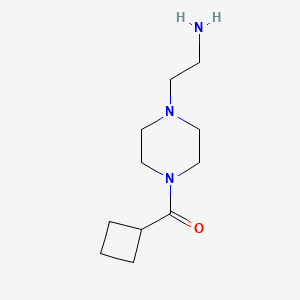 molecular formula C11H21N3O B1420313 2-(4-环丁烷羰基哌嗪-1-基)乙烷-1-胺 CAS No. 1094793-21-1