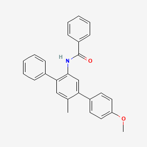 molecular formula C27H23NO2 B14203146 N-[5-(4-methoxyphenyl)-4-methyl-2-phenylphenyl]benzamide CAS No. 864777-36-6
