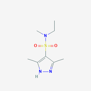 molecular formula C8H15N3O2S B1420315 N-ethyl-N,3,5-trimethyl-1H-pyrazole-4-sulfonamide CAS No. 1240284-63-2
