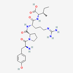 molecular formula C26H41N7O6 B14203171 L-Tyrosyl-L-prolyl-N~5~-(diaminomethylidene)-L-ornithyl-L-isoleucine CAS No. 832743-62-1