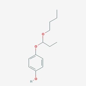 molecular formula C13H20O3 B14203211 4-(1-Butoxypropoxy)phenol CAS No. 923035-46-5