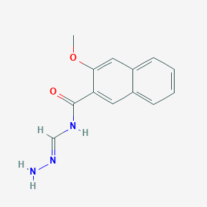 molecular formula C13H13N3O2 B14203244 N-[(E)-hydrazinylidenemethyl]-3-methoxynaphthalene-2-carboxamide 