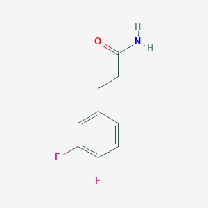 molecular formula C9H9F2NO B1420329 3-(3,4-Difluorophenyl)propanamide CAS No. 1098350-17-4