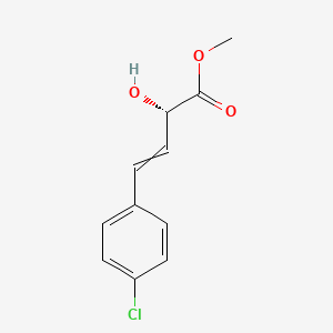 molecular formula C11H11ClO3 B14203293 methyl (2S)-4-(4-chlorophenyl)-2-hydroxybut-3-enoate CAS No. 830319-49-8