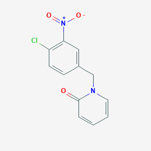 molecular formula C12H9ClN2O3 B1420330 1-[(4-Chloro-3-nitrophenyl)methyl]-1,2-dihydropyridin-2-one CAS No. 1097788-36-7