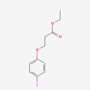 molecular formula C11H13IO3 B1420332 3-(4-碘苯氧基)丙酸乙酯 CAS No. 1099674-95-9