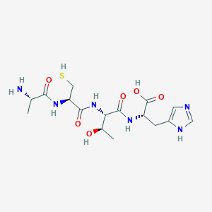 molecular formula C16H26N6O6S B14203331 L-Alanyl-L-cysteinyl-L-threonyl-L-histidine CAS No. 922729-18-8