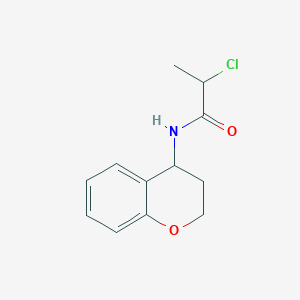 2-chloro-N-(3,4-dihydro-2H-1-benzopyran-4-yl)propanamide