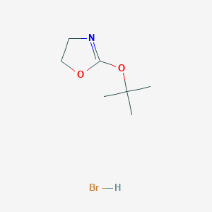 molecular formula C7H14BrNO2 B14203365 2-[(2-Methylpropan-2-yl)oxy]-4,5-dihydro-1,3-oxazole;hydrobromide CAS No. 828272-18-0