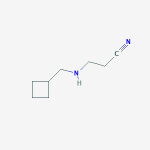 3-[(Cyclobutylmethyl)amino]propanenitrile
