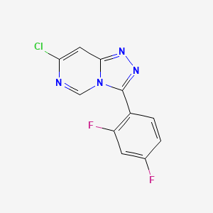 7-Chloro-3-(2,4-difluorophenyl)-[1,2,4]triazolo[4,3-c]pyrimidine