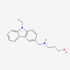 3-{[(9-ethyl-9H-carbazol-3-yl)methyl]amino}propan-1-ol