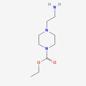 molecular formula C9H19N3O2 B1420357 Ethyl 4-(2-aminoethyl)piperazine-1-carboxylate CAS No. 101619-74-3