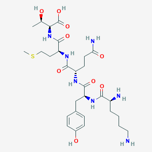 molecular formula C29H47N7O9S B14203574 L-Lysyl-L-tyrosyl-L-glutaminyl-L-methionyl-L-threonine CAS No. 852910-73-7