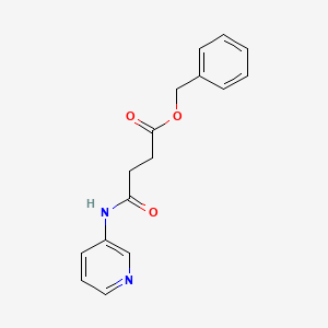 molecular formula C16H16N2O3 B14203603 Benzyl 4-oxo-4-[(pyridin-3-yl)amino]butanoate CAS No. 851680-56-3
