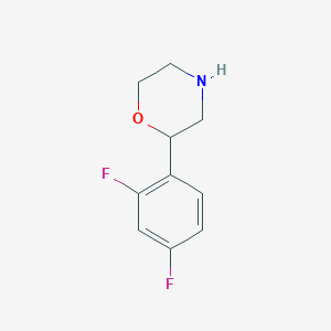 molecular formula C10H11F2NO B1420361 2-(2,4-二氟苯基)吗啉 CAS No. 1097797-34-6