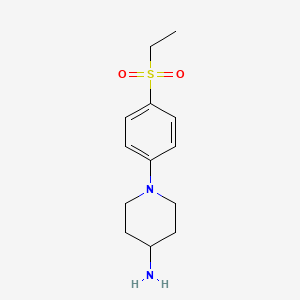 molecular formula C13H20N2O2S B1420364 1-[4-(乙烷磺酰)苯基]哌啶-4-胺 CAS No. 1154285-79-6