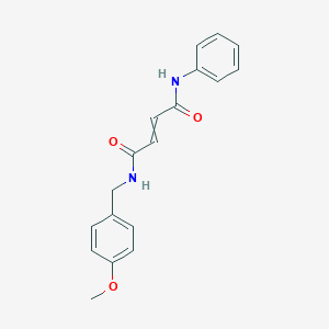 molecular formula C18H18N2O3 B14203733 N~1~-[(4-Methoxyphenyl)methyl]-N~4~-phenylbut-2-enediamide CAS No. 827314-41-0