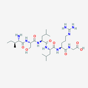 molecular formula C29H55N9O8 B14203759 L-Isoleucyl-L-seryl-L-leucyl-L-leucyl-N~5~-(diaminomethylidene)-L-ornithylglycine CAS No. 917475-73-1