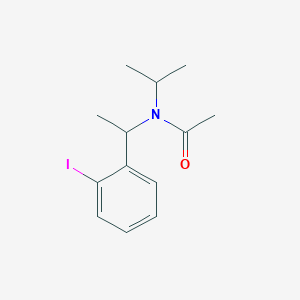 molecular formula C13H18INO B14203768 N-[1-(2-Iodophenyl)ethyl]-N-(propan-2-yl)acetamide CAS No. 832096-95-4