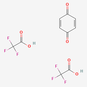 molecular formula C10H6F6O6 B14203837 cyclohexa-2,5-diene-1,4-dione;2,2,2-trifluoroacetic acid CAS No. 830319-98-7
