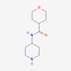 molecular formula C11H20N2O2 B1420385 N-(piperidin-4-yl)oxane-4-carboxamide CAS No. 1097781-67-3