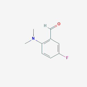 molecular formula C9H10FNO B1420386 2-(Dimethylamino)-5-fluorobenzaldehyde CAS No. 1096880-71-5