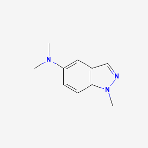 molecular formula C10H13N3 B14203865 N,N,1-Trimethyl-1H-indazol-5-amine CAS No. 918903-61-4
