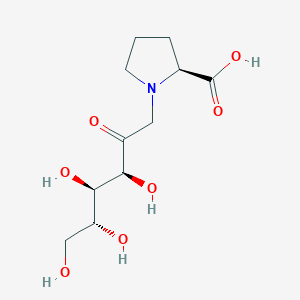 molecular formula C₁₁H₁₉NO₇ B142040 N-(1-Deoxy-D-fructosyl)-L-proline CAS No. 29118-61-4