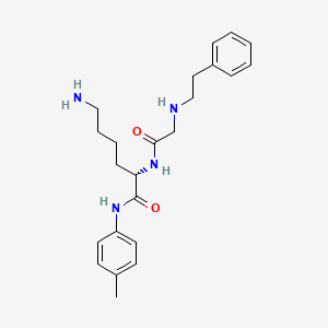 molecular formula C23H32N4O2 B14204003 N-(2-Phenylethyl)glycyl-N-(4-methylphenyl)-L-lysinamide CAS No. 918435-95-7