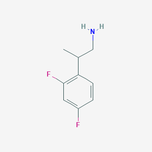 molecular formula C9H11F2N B1420402 2-(2,4-Difluorophenyl)propan-1-amine CAS No. 1096815-88-1