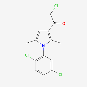 molecular formula C14H12Cl3NO B1420403 2-chloro-1-[1-(2,5-dichlorophenyl)-2,5-dimethyl-1H-pyrrol-3-yl]ethanone CAS No. 885268-72-4