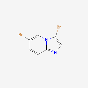 molecular formula C7H4Br2N2 B1420409 3,6-Dibromoimidazo[1,2-a]pyridine CAS No. 1065074-14-7