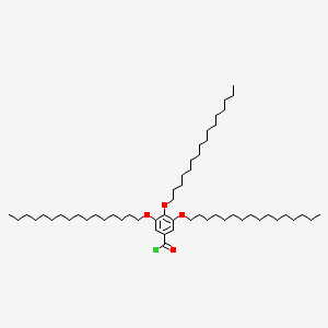 molecular formula C55H101ClO4 B14204124 Benzoyl chloride, 3,4,5-tris(hexadecyloxy)- CAS No. 851168-12-2