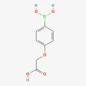 molecular formula C8H9BO5 B1420415 4-(Carboxymethoxy)phenylboronic acid CAS No. 1072945-84-6