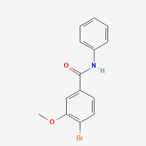 molecular formula C14H12BrNO2 B1420418 N-Phenyl 4-bromo-3-methoxybenzamide CAS No. 1072944-33-2