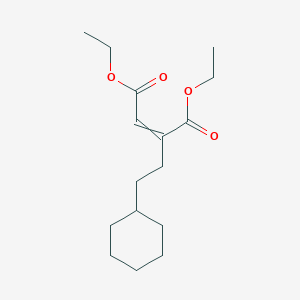 molecular formula C16H26O4 B14204182 Diethyl 2-(2-cyclohexylethyl)but-2-enedioate CAS No. 827628-72-8