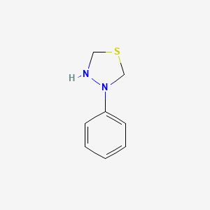 molecular formula C8H10N2S B14204188 3-Phenyl-1,3,4-thiadiazolidine CAS No. 918407-46-2