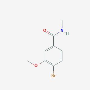 molecular formula C9H10BrNO2 B1420419 4-Bromo-3-methoxy-N-methylbenzamide CAS No. 1072944-34-3