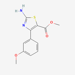 molecular formula C12H12N2O3S B1420420 Methyl 2-amino-4-(3-methoxyphenyl)thiazole-5-carboxylate CAS No. 1133115-46-4
