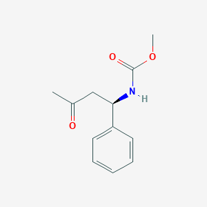 molecular formula C12H15NO3 B14204303 methyl N-[(1R)-3-oxo-1-phenylbutyl]carbamate CAS No. 865086-29-9