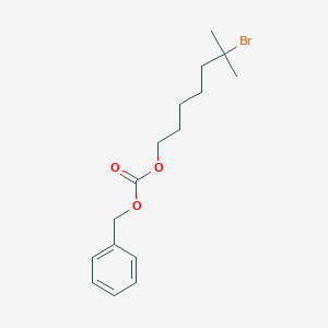 molecular formula C16H23BrO3 B14204310 Benzyl 6-bromo-6-methylheptyl carbonate CAS No. 824391-92-6