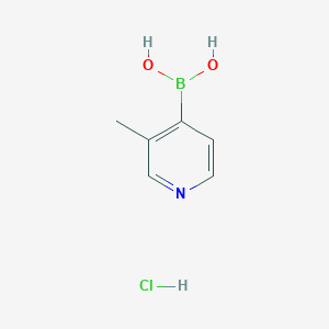 molecular formula C6H9BClNO2 B1420437 (3-Methylpyridin-4-yl)boronic acid hydrochloride CAS No. 1072952-40-9