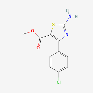 molecular formula C11H9ClN2O2S B1420445 Methyl 2-amino-4-(4-chlorophenyl)thiazole-5-carboxylate CAS No. 1065074-65-8