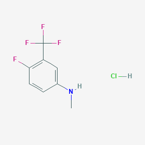 4-Fluoro-N-methyl-3-(trifluoromethyl)aniline hydrochloride