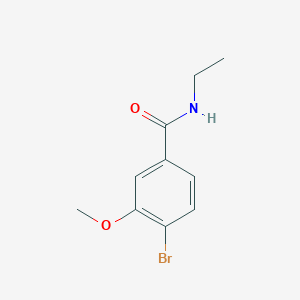 molecular formula C10H12BrNO2 B1420457 4-Bromo-N-ethyl-3-methoxybenzamide CAS No. 1072944-41-2