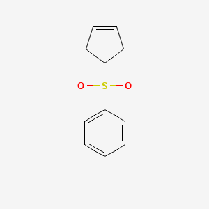 molecular formula C12H14O2S B14204597 1-(Cyclopent-3-ene-1-sulfonyl)-4-methylbenzene CAS No. 918871-61-1