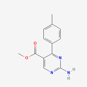 molecular formula C13H13N3O2 B1420468 Methyl 2-amino-4-p-tolylpyrimidine-5-carboxylate CAS No. 1133115-58-8