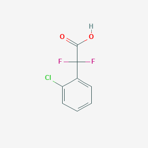 molecular formula C8H5ClF2O2 B1420474 2-(2-Chlorophenyl)-2,2-difluoroacetic acid CAS No. 1150164-78-5