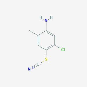 molecular formula C8H7ClN2S B1420475 5-Chloro-2-methyl-4-thiocyanatoaniline CAS No. 23530-69-0